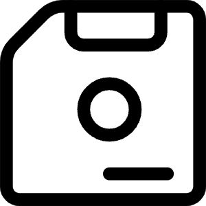 Floppy Disk 1 Icon from Ultimate Regular - Free Set