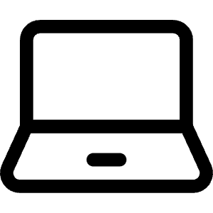 Laptop Icon from Ultimate Regular - Free Set