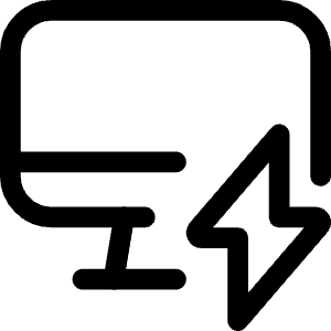 Monitor Flash Icon from Ultimate Regular - Free Set