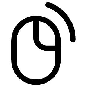 Right Click Mouse Icon from Ultimate Regular - Free Set