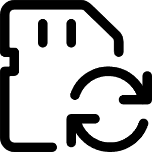 Sd Card Sync Icon from Ultimate Regular - Free Set