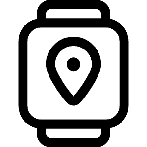 Smart Watch Square Location Icon from Ultimate Regular - Free Set