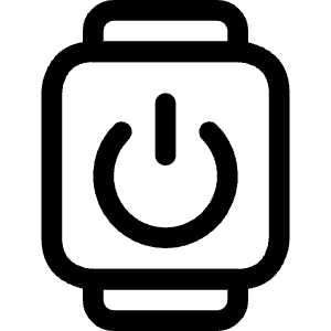 Smart Watch Square Power Icon from Ultimate Regular - Free Set