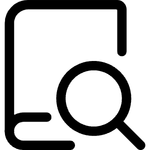 Book Search Icon from Ultimate Regular - Free Set