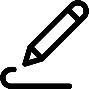 Content Pen Write Icon from Ultimate Regular - Free Set