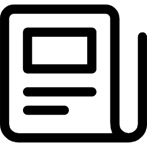 Newspaper Fold Icon from Ultimate Regular - Free Set