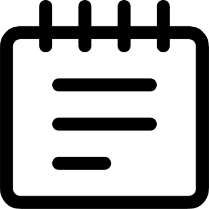 Notes Book Text Icon from Ultimate Regular - Free Set