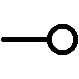 End Point Circle Icon from Ultimate Regular - Free Set