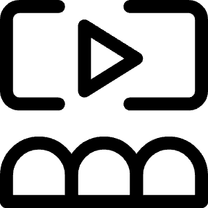 Movie Cinema Watch Icon from Ultimate Regular - Free Set