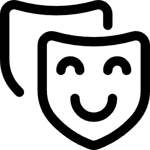 Show Theater Masks Icon from Ultimate Regular - Free Set