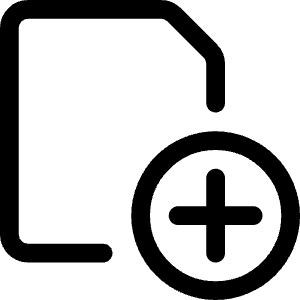Common File Add Icon from Ultimate Regular - Free Set