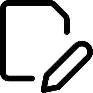 Common File Edit Icon from Ultimate Regular - Free Set
