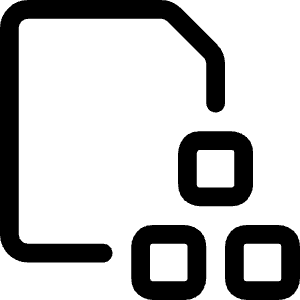 Common File Module 1 Icon from Ultimate Regular - Free Set