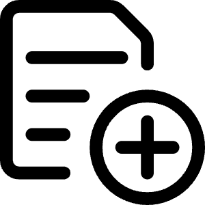 Common File Text Add Icon from Ultimate Regular - Free Set