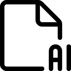 Design File Ai 1 Icon from Ultimate Regular - Free Set