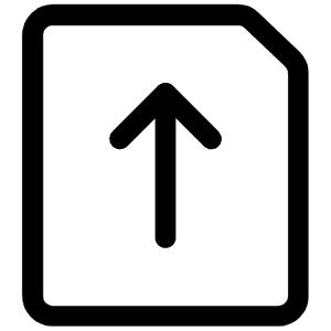 Export File Icon from Ultimate Regular - Free Set