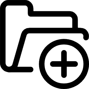 Folder Add Icon from Ultimate Regular - Free Set