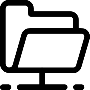 Folder Hold Icon from Ultimate Regular - Free Set