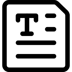 Office File Text Icon from Ultimate Regular - Free Set