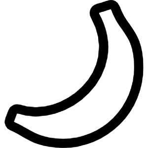 Fruit Banana Icon from Ultimate Regular - Free Set