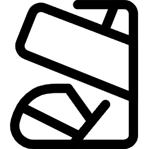 Bandage Leg Icon from Ultimate Regular - Free Set