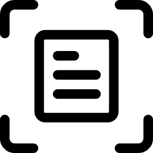 Document Scanning Mode Camera Icon from Ultimate Regular - Free Set