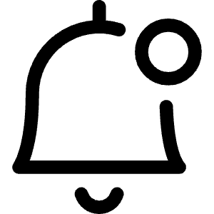 Alert Bell Notification 2 Icon from Ultimate Regular - Free Set