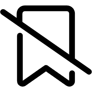 Bookmark Cancel Delete Icon from Ultimate Regular - Free Set