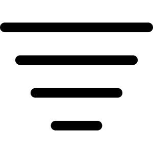 Filter Sort Lines Descending Icon from Ultimate Regular - Free Set