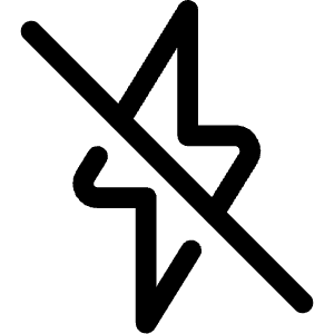 Flash Off Icon from Ultimate Regular - Free Set