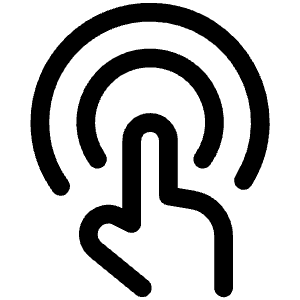 Gesture Double Tap Icon from Ultimate Regular - Free Set