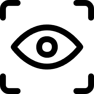 Iris Scan 1 Icon from Ultimate Regular - Free Set