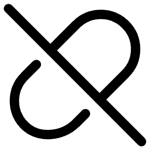 Link Disconnected Icon from Ultimate Regular - Free Set