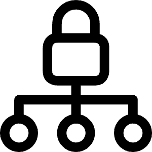 Lock Hierarchy Icon from Ultimate Regular - Free Set