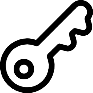 Login Key Icon from Ultimate Regular - Free Set