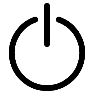 Power Button Icon from Ultimate Regular - Free Set