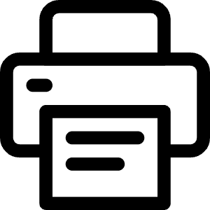 Print Text Icon from Ultimate Regular - Free Set