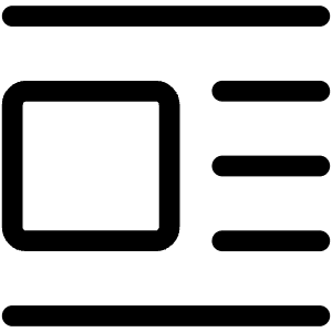 Text Image Left Icon from Ultimate Regular - Free Set