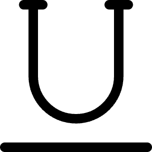 Text Underline Icon from Ultimate Regular - Free Set