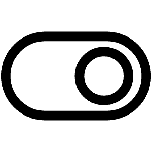 Toggle Setting On Icon from Ultimate Regular - Free Set