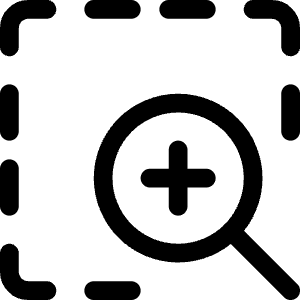 Zoom In Page Icon from Ultimate Regular - Free Set