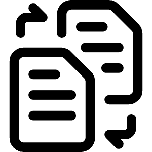 Coding Apps Website Data Conversion Documents 1 Icon from Ultimate Regular - Free Set