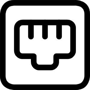 Ethernet Port Icon from Ultimate Regular - Free Set