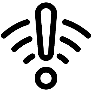 Wifi Alert Attention Icon from Ultimate Regular - Free Set