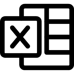 Microsoft Excel Logo Icon from Ultimate Regular - Free Set