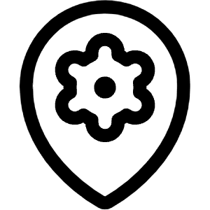 Style Three Pin Gear Icon from Ultimate Regular - Free Set