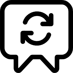 Conversation Sync Icon from Ultimate Regular - Free Set