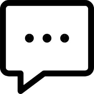 Messages Bubble Square Typing Icon from Ultimate Regular - Free Set