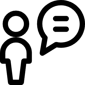 Messages People User Bubble Circle Icon from Ultimate Regular - Free Set