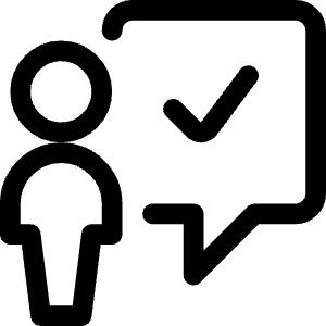 Messages People User Check Icon from Ultimate Regular - Free Set